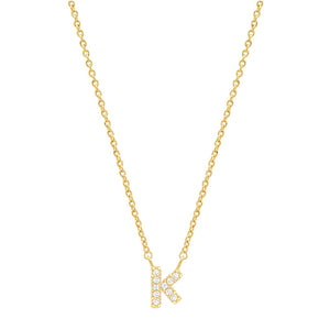 Tiny Dainty Initials Necklace