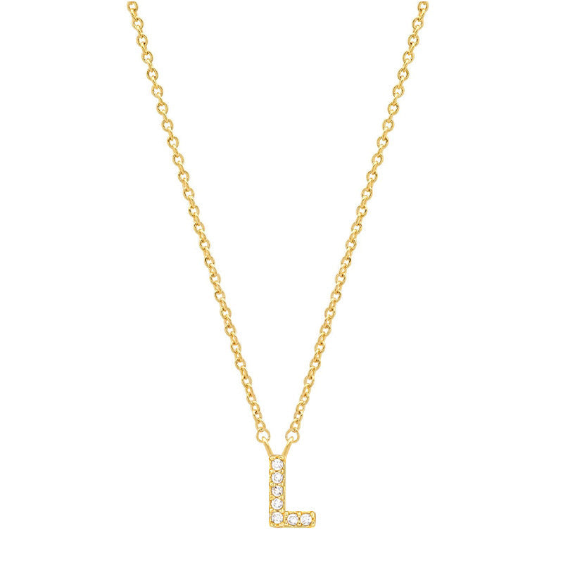 Tiny Dainty Initials Necklace Stella Harte