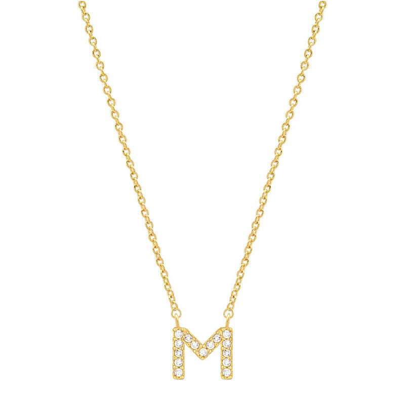 Tiny Dainty Initials Necklace Stella Harte
