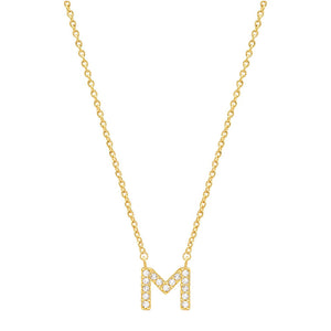 Tiny Dainty Initials Necklace