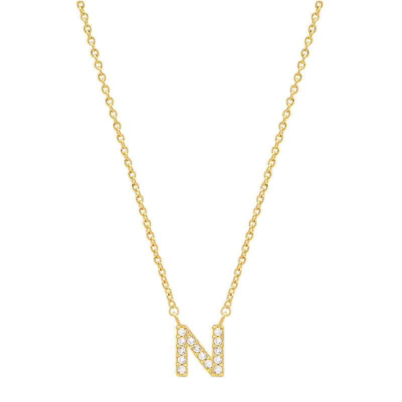 Tiny Dainty Initials Necklace Stella Harte