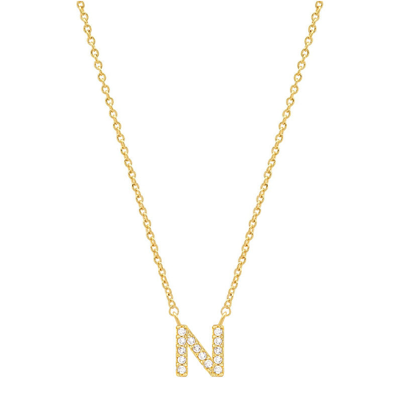 Tiny Dainty Initials Necklace