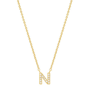 Tiny Dainty Initials Necklace