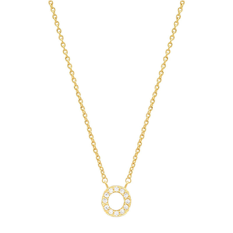 Tiny Dainty Initials Necklace