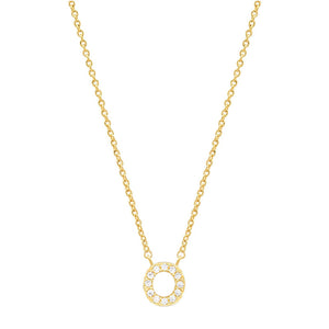 Tiny Dainty Initials Necklace