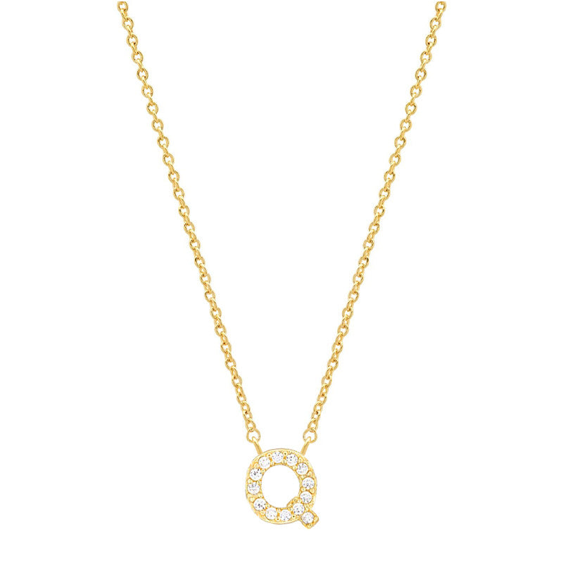 Tiny Dainty Initials Necklace Stella Harte