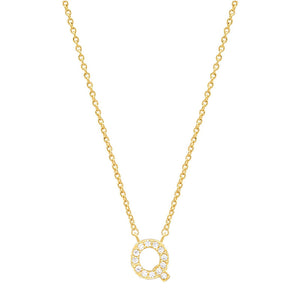 Tiny Dainty Initials Necklace