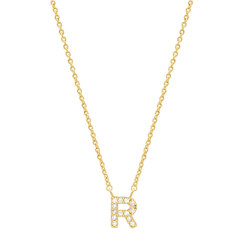 Tiny Dainty Initials Necklace Stella Harte