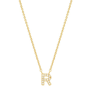 Tiny Dainty Initials Necklace