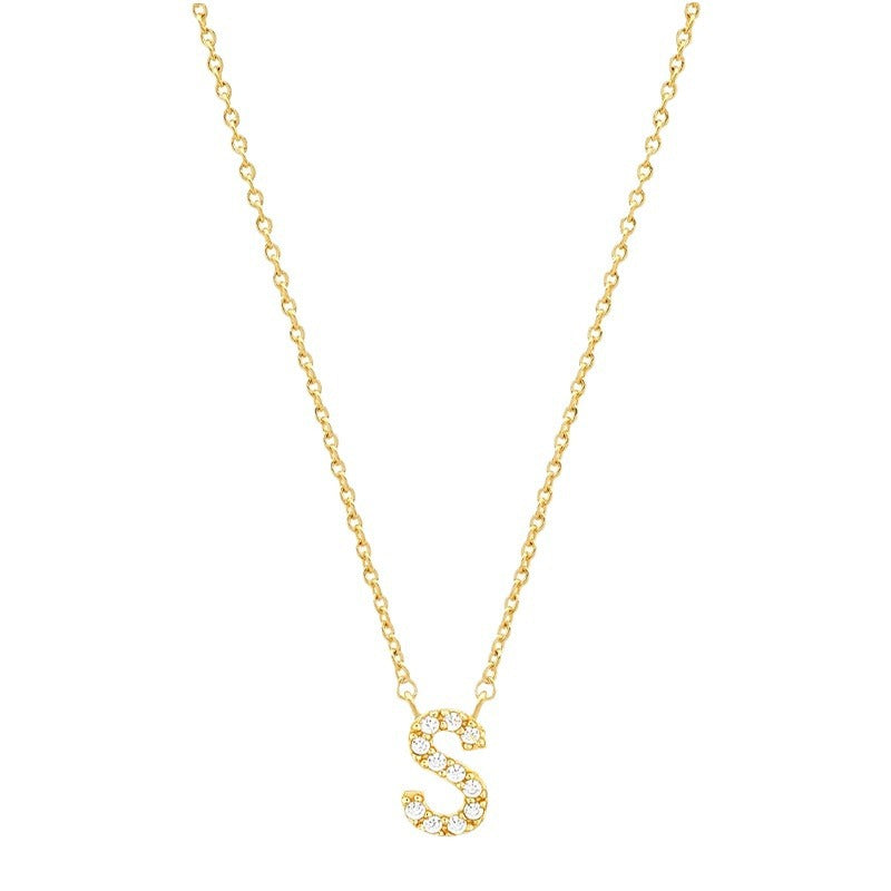 Tiny Dainty Initials Necklace