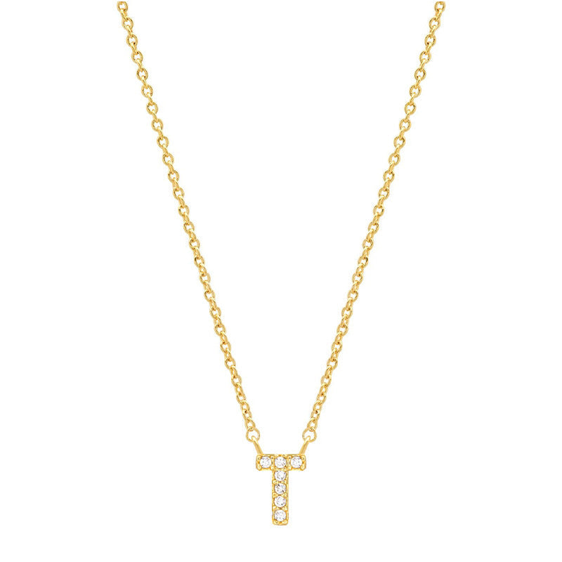 Tiny Dainty Initials Necklace Stella Harte