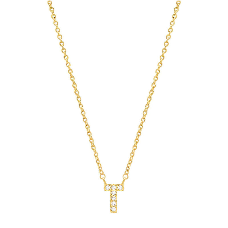 Tiny Dainty Initials Necklace