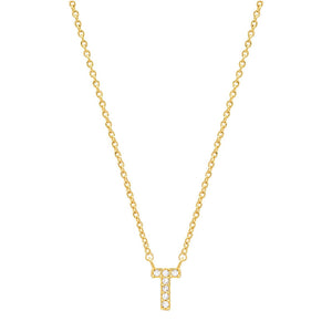 Tiny Dainty Initials Necklace