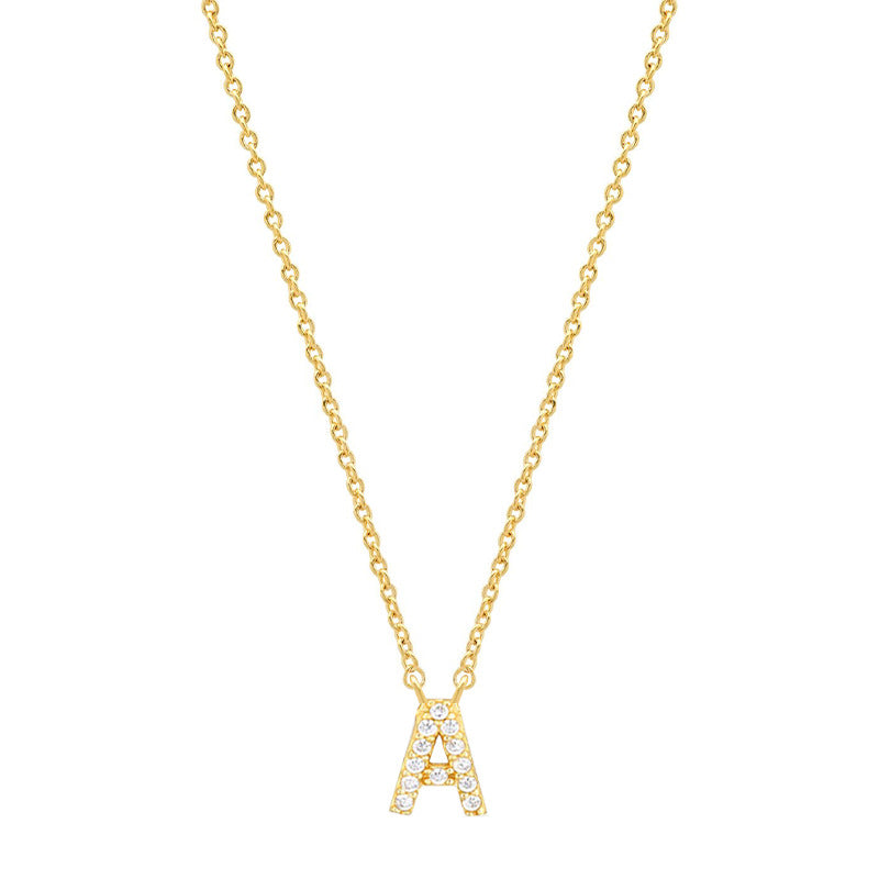 Tiny Dainty Initials Necklace Stella Harte