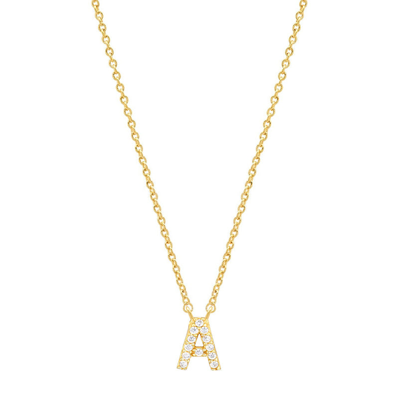 Tiny Dainty Initials Necklace