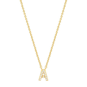 Tiny Dainty Initials Necklace