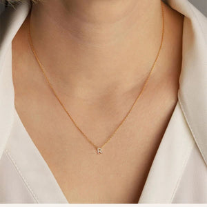 Tiny Dainty Initials Necklace