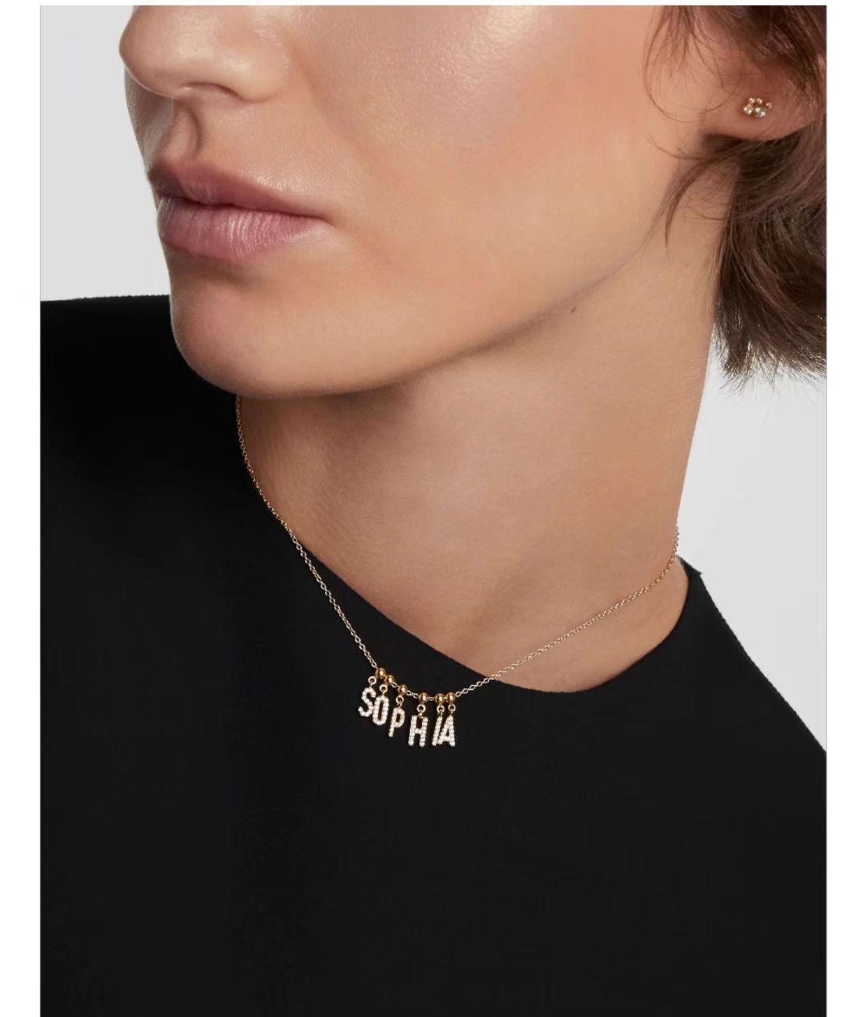 Little Initials Connecting Together Necklace Stella Harte