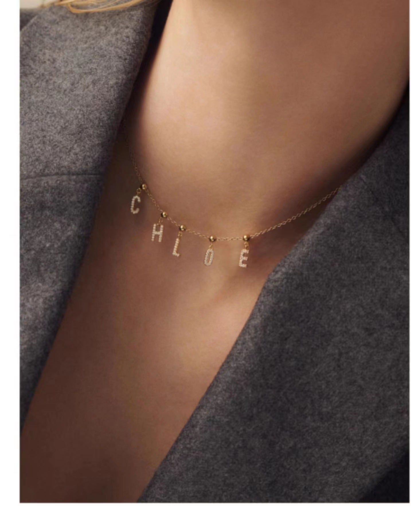 Little Initials Connecting Together Necklace Stella Harte