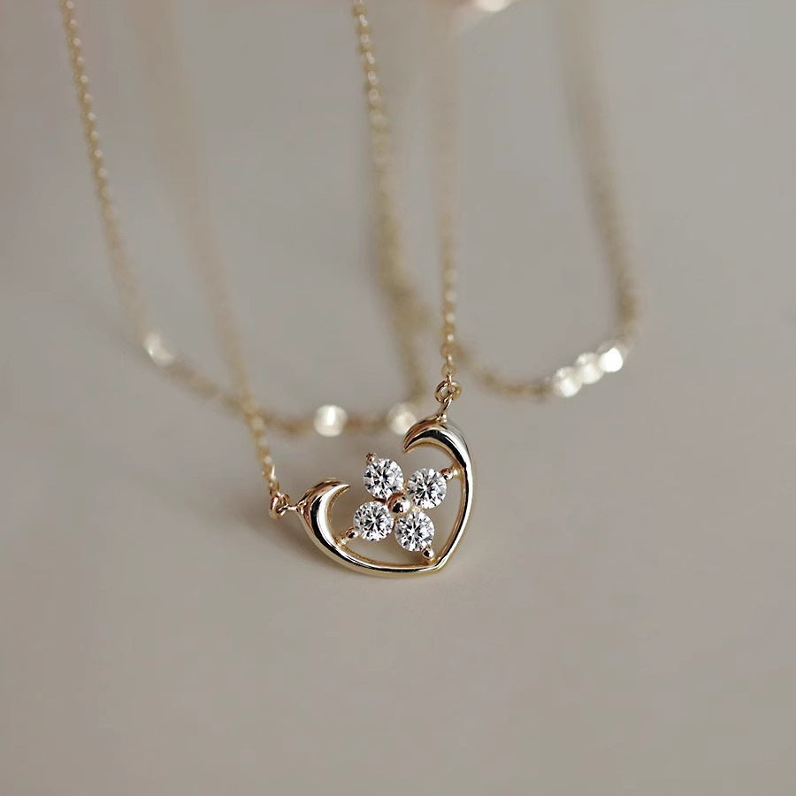 Clover's Luck Silhouette Necklace Necklace Stella Harte