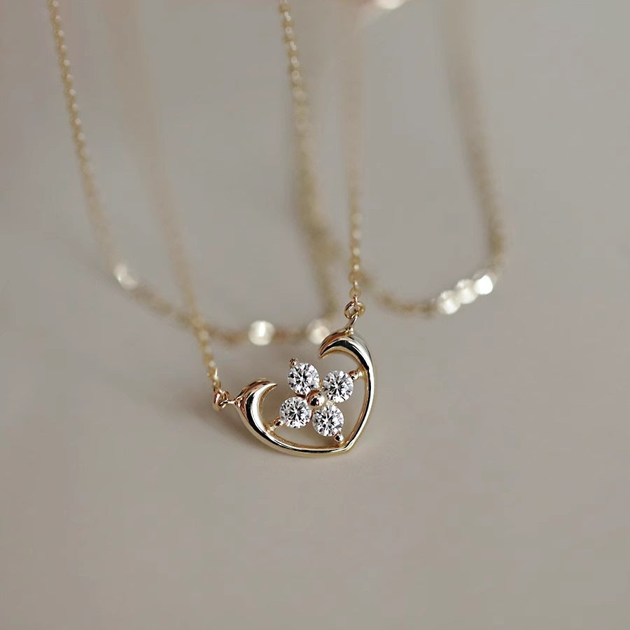 Clover's Luck Silhouette Necklace Necklace