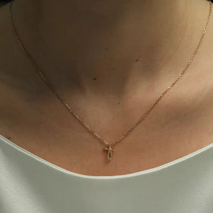 Angel's Embrace Cross Necklace