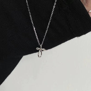 Angel's Embrace Cross Necklace