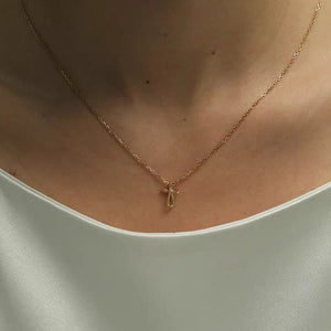 Angel's Embrace Cross Necklace
