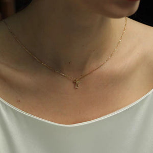 Angel's Embrace Cross Necklace