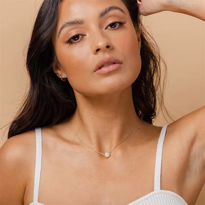 Pearl Whisper Sterling Silver Necklace Stella Harte