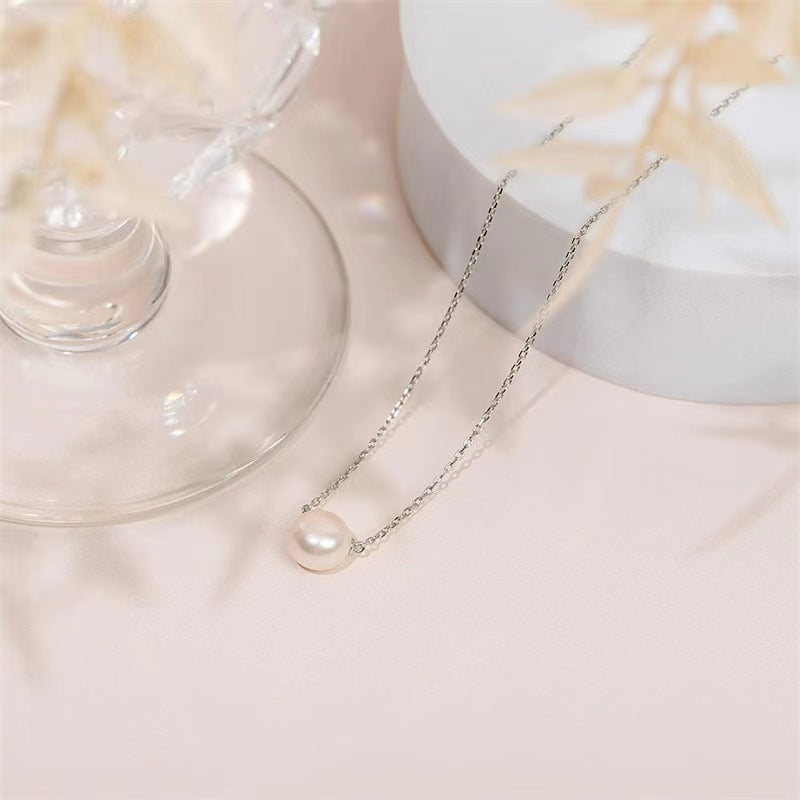 Pearl Whisper Sterling Silver Necklace Stella Harte