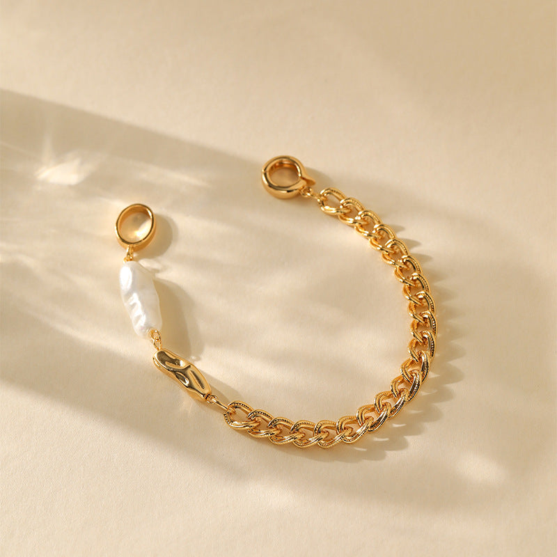 Tangle Pearl Curb Bracelet Stella Harte