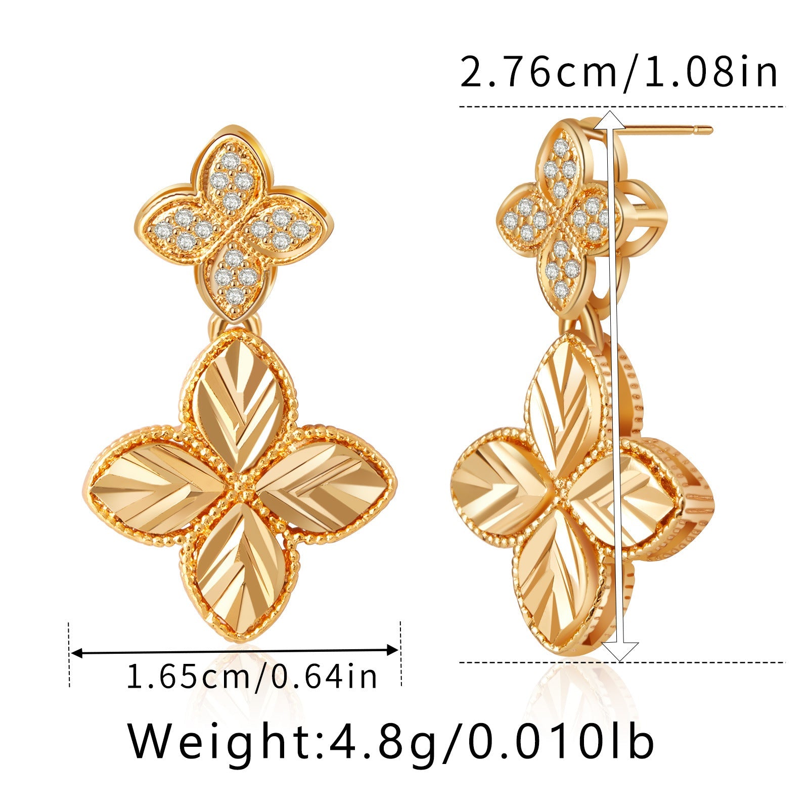 French Clover Kismet Earrings Stella Harte