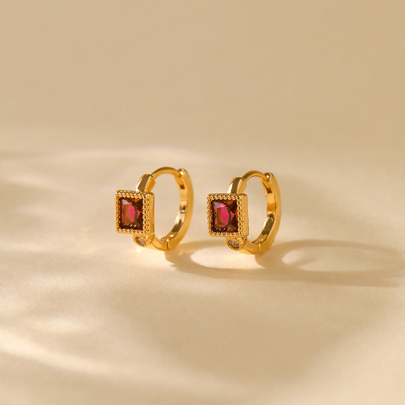Lattice Luxe Huggie Earrings Stella Harte