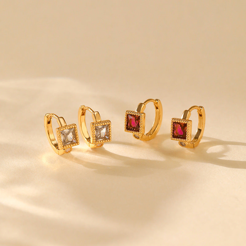 Lattice Luxe Huggie Earrings Stella Harte