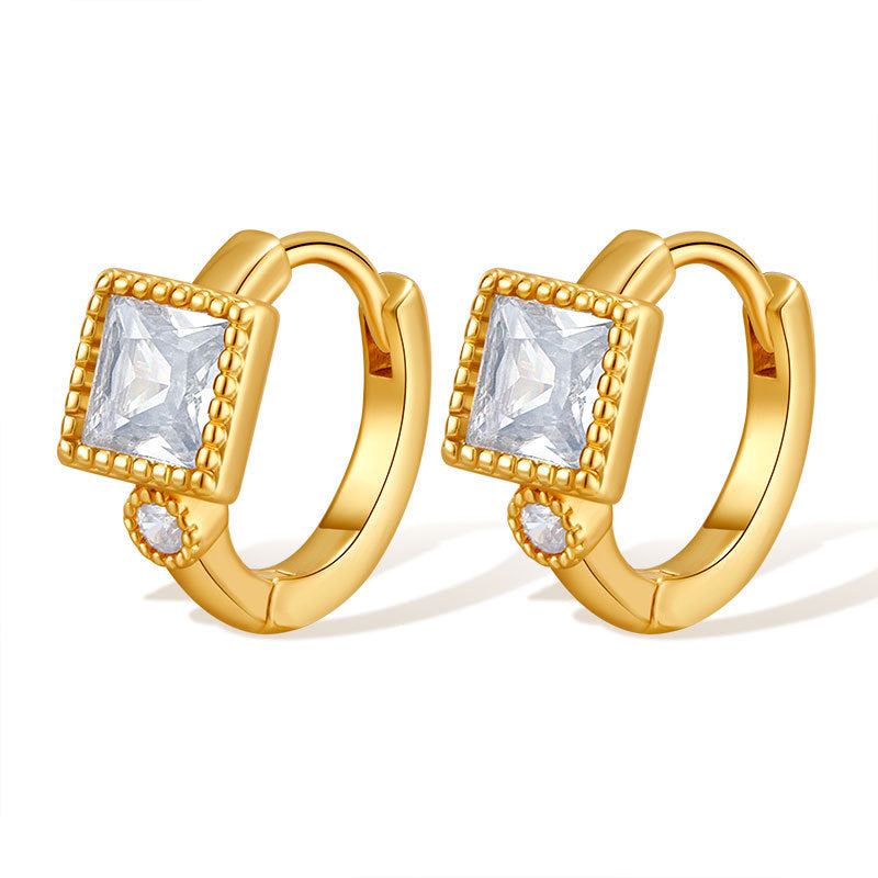 Lattice Luxe Huggie Earrings Stella Harte