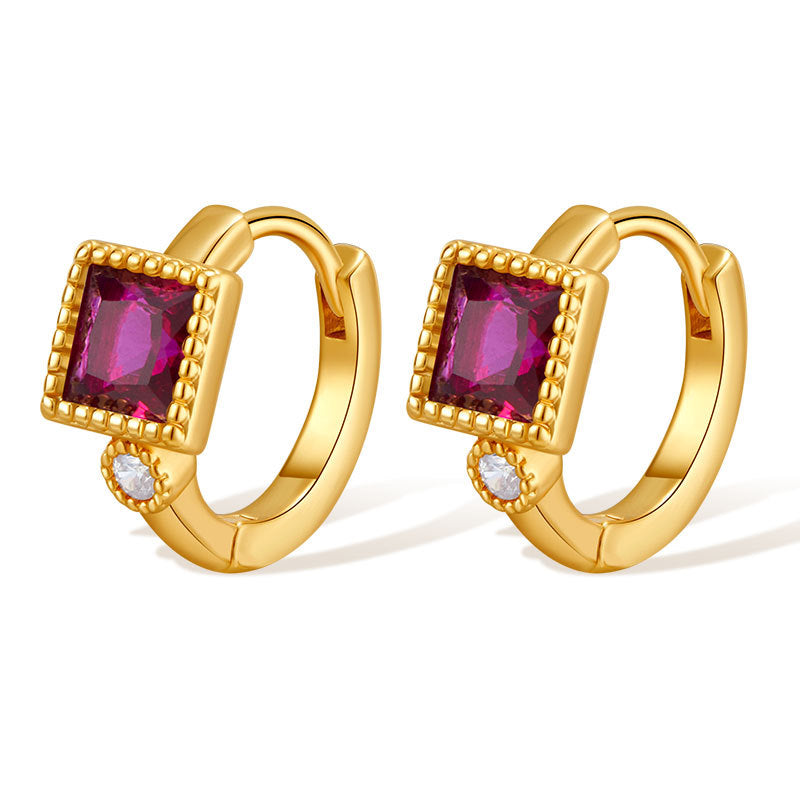 Lattice Luxe Huggie Earrings Stella Harte