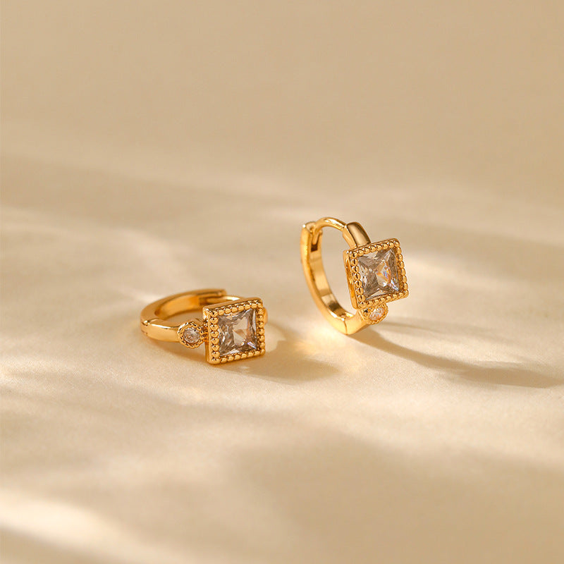 Lattice Luxe Huggie Earrings Stella Harte