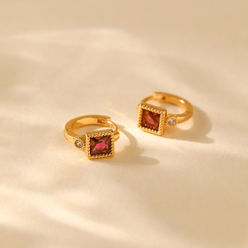 Lattice Luxe Huggie Earrings Stella Harte