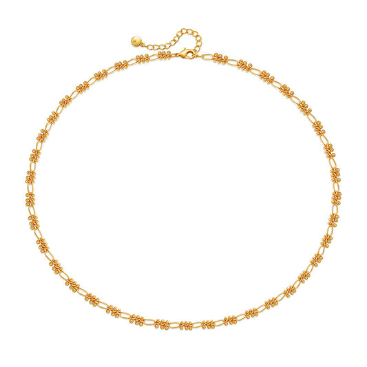 French Minimalist Gold Sphere Necklace