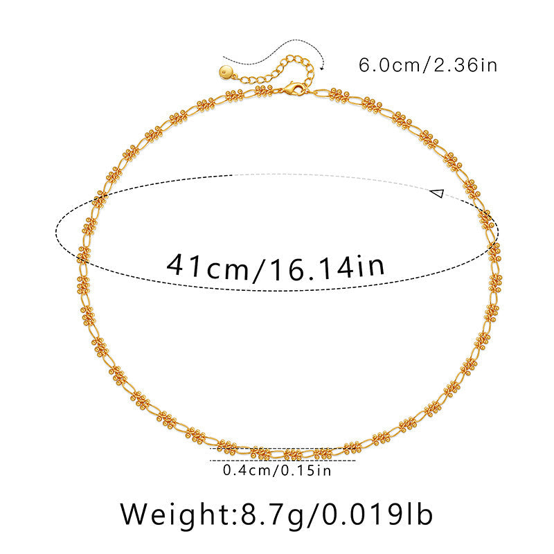 French Minimalist Gold Sphere Necklace Stella Harte