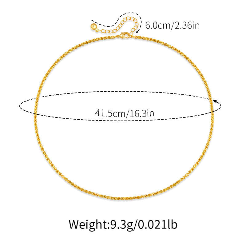 May Wheat Chain Necklace Stella Harte
