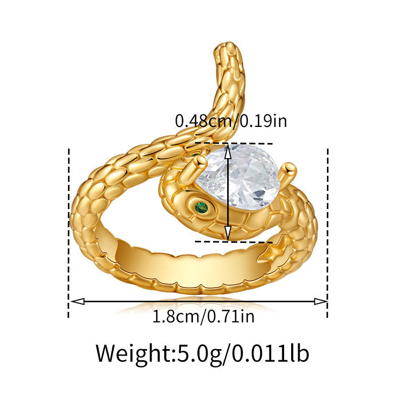 Hug-a-Snake Hoop Ring Stella Harte