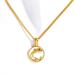 Zodiac Charm Pendant Necklace