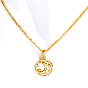 Zodiac Charm Pendant Necklace