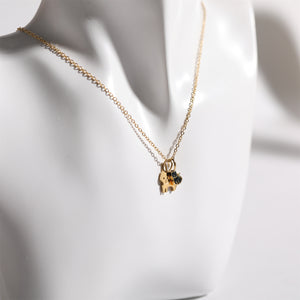 Feline Duo Charm Necklace