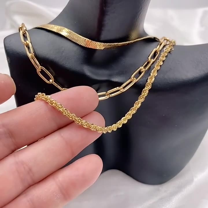 Golden Waves Necklace Stella Harte