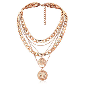 Golden Divinity Layered Necklace