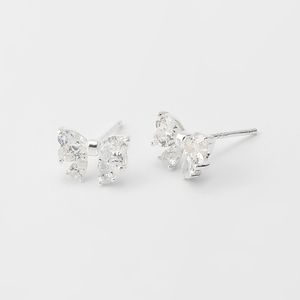 Ribbon Elegance Stud Earrings