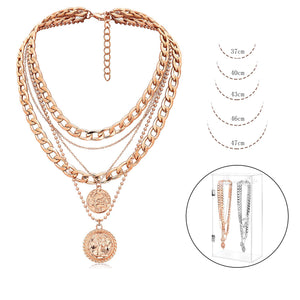 Golden Divinity Layered Necklace